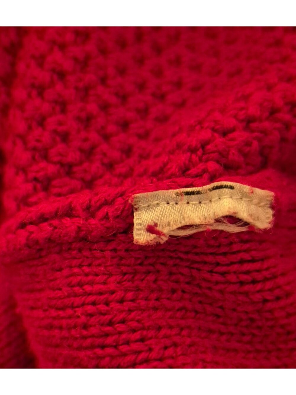 Coldwater Creek Red Shawl Collar Textured Long Sleeve Sweater Size 1X EUC - Picture 9 of 9